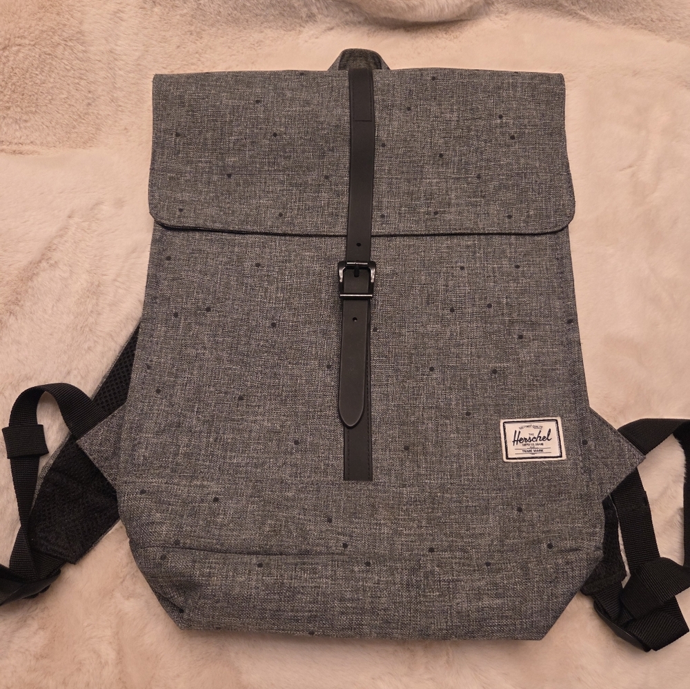 Herschel Grey & Black Bookbag (unisex)
